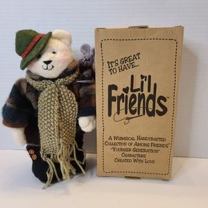 Rare Vintage Lil Friends Teddy Bear Timmy doll with box Collectible 9"